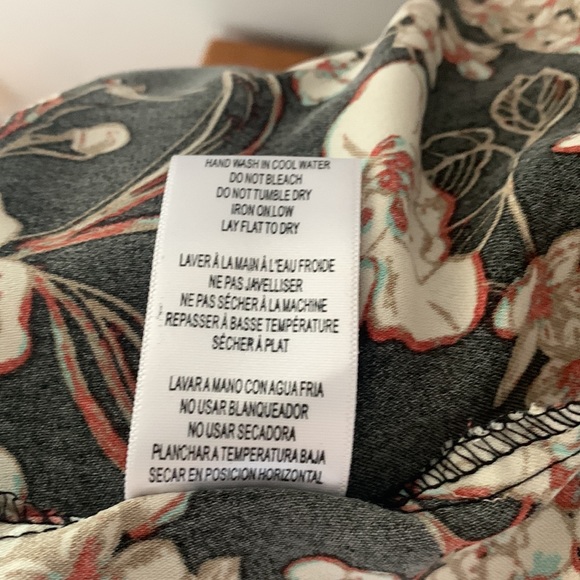 CALIFORNIA MOONRISE strappy Slip Dress black/cream/rust/brown w/ lace trim. M - Picture 11 of 11